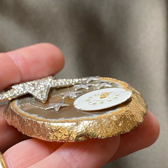 Vintage Handmade Onyx Fantasy Brooch - Picture 6 of 7